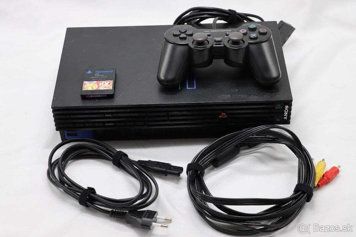 PS2 FAT SCPH-50004 + FMCB 1.8 karta + káble - 3