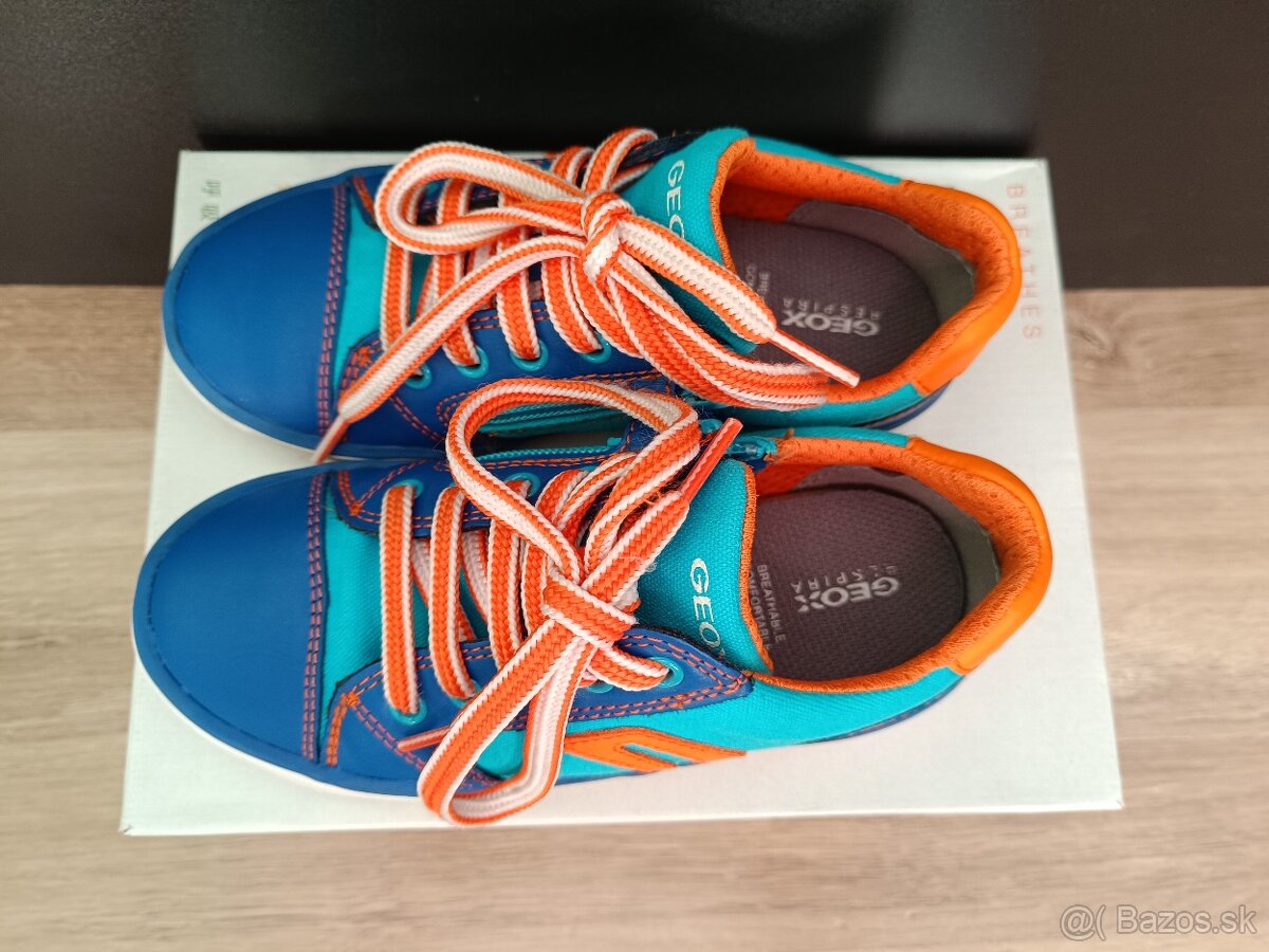 GEOX detské tenisky /plátené - textil+koža/ - 3