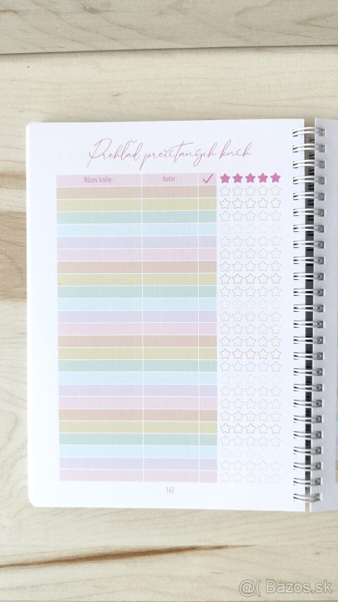 Nový Knižný diár zápisník pre knihomoľov 180 str. Dream&live - 3