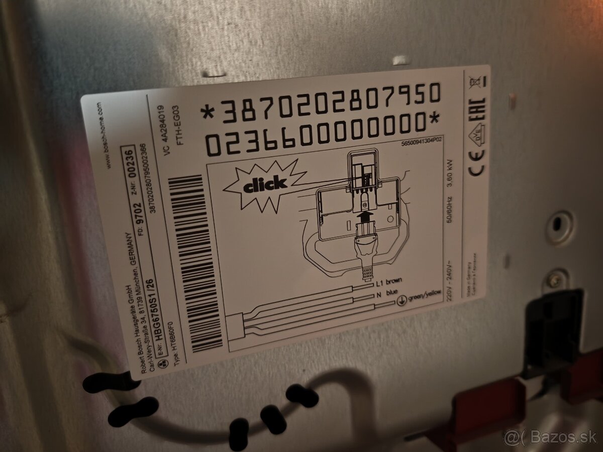 Vstavaná elektrická rúra Bosch - 3