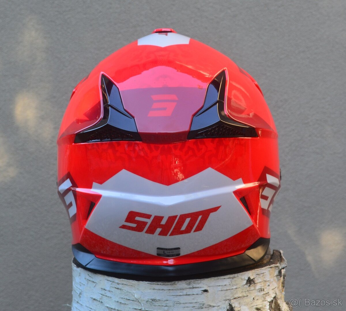 Predám prilba helma shot červená lakov. - 3