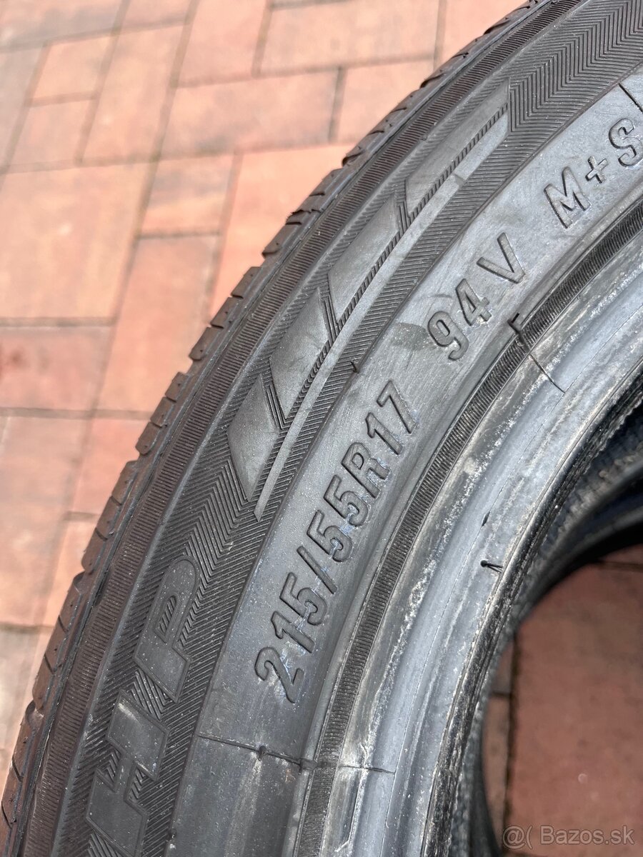 Predám Letné pneu Maxxis 215/55/17 - 94V - 3
