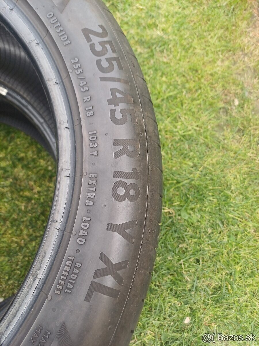 255/45 r18 letné pneumatiky ,Continental - 3