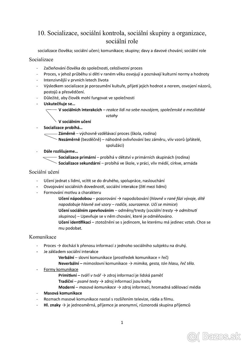 Maturitné témy z OSZ/ ZSV (ústna skúška) - 3