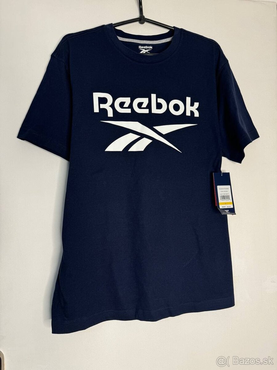 tričko Reebok VECTOR NAVY L - 3