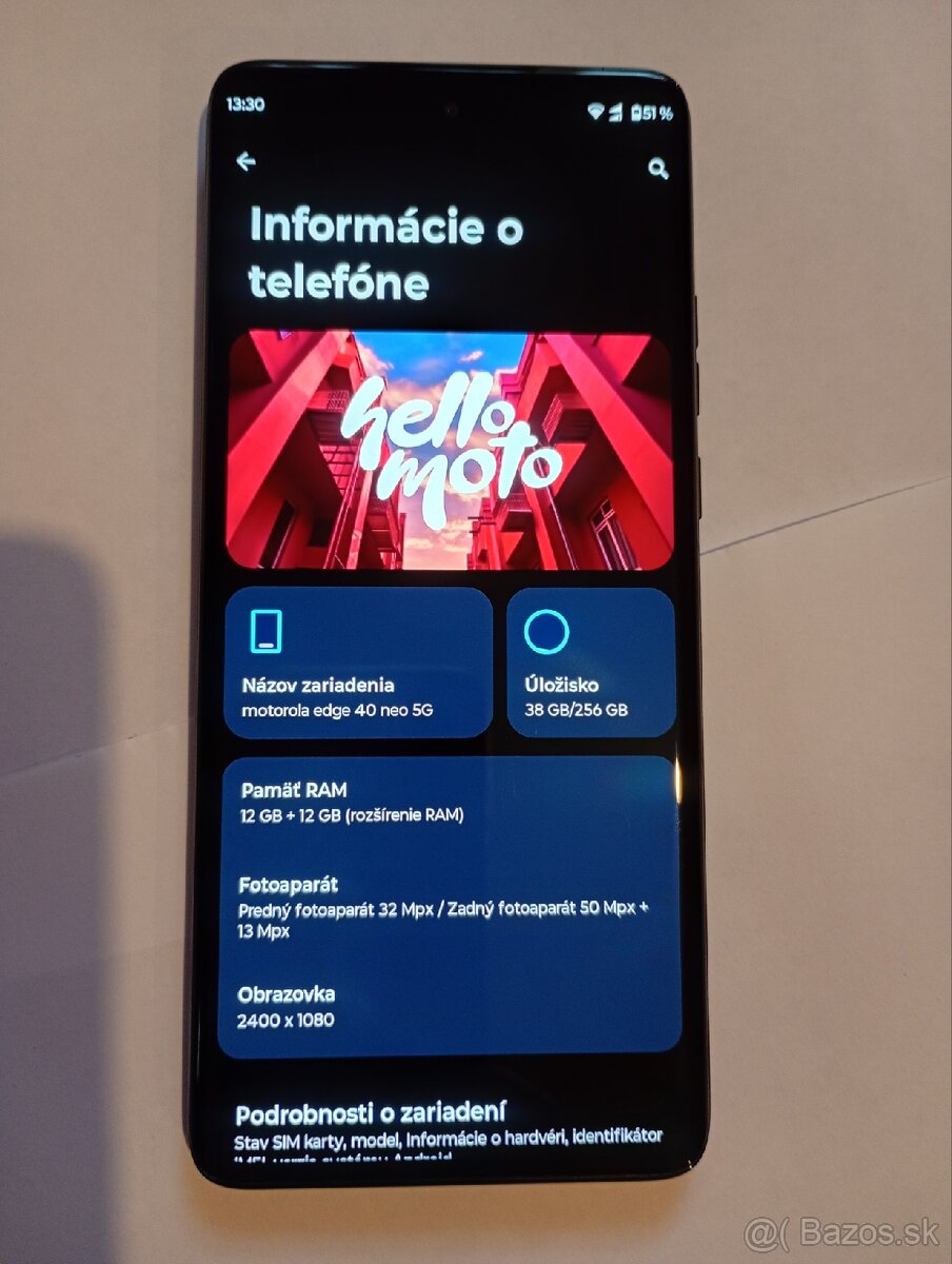 Motorola edge 40 Neo 5G 12+12/256 144hz - 3