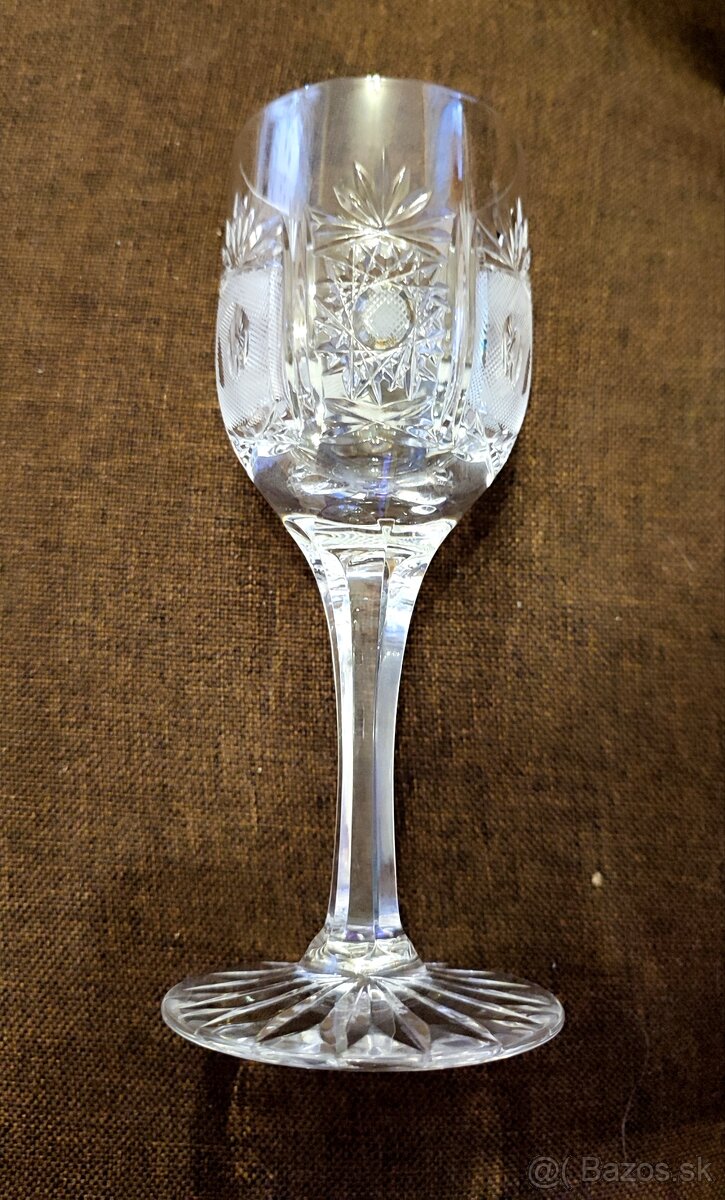 6 ks poháre Bohemia krystal - 3