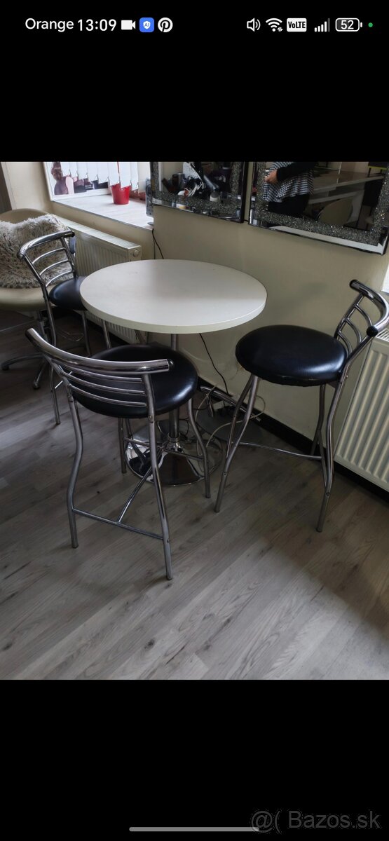 Predám stolík a k tomu 3 stoličky - 3