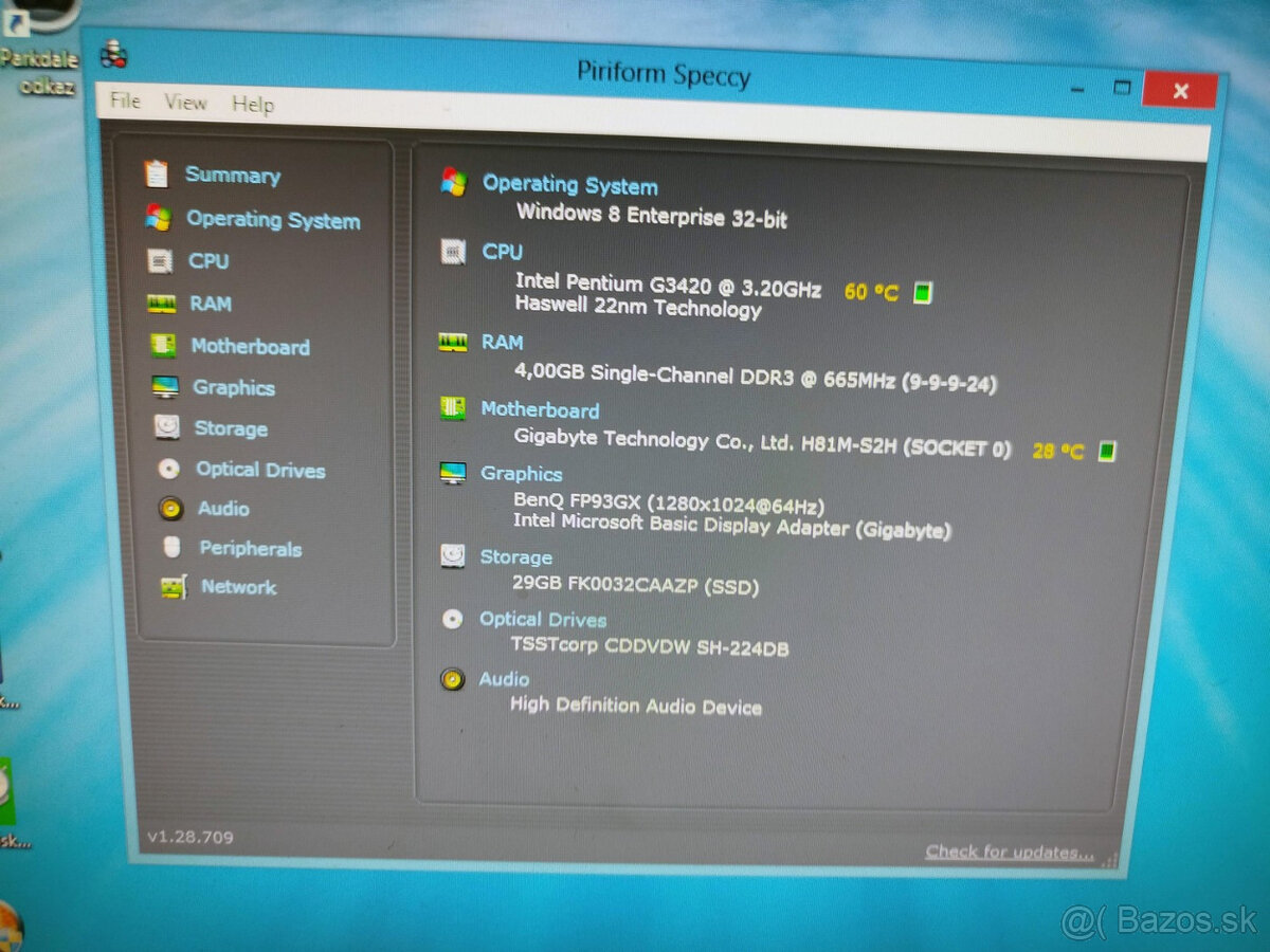 doska Gigabyte H81M-S2H + G3420 + chladič - 3