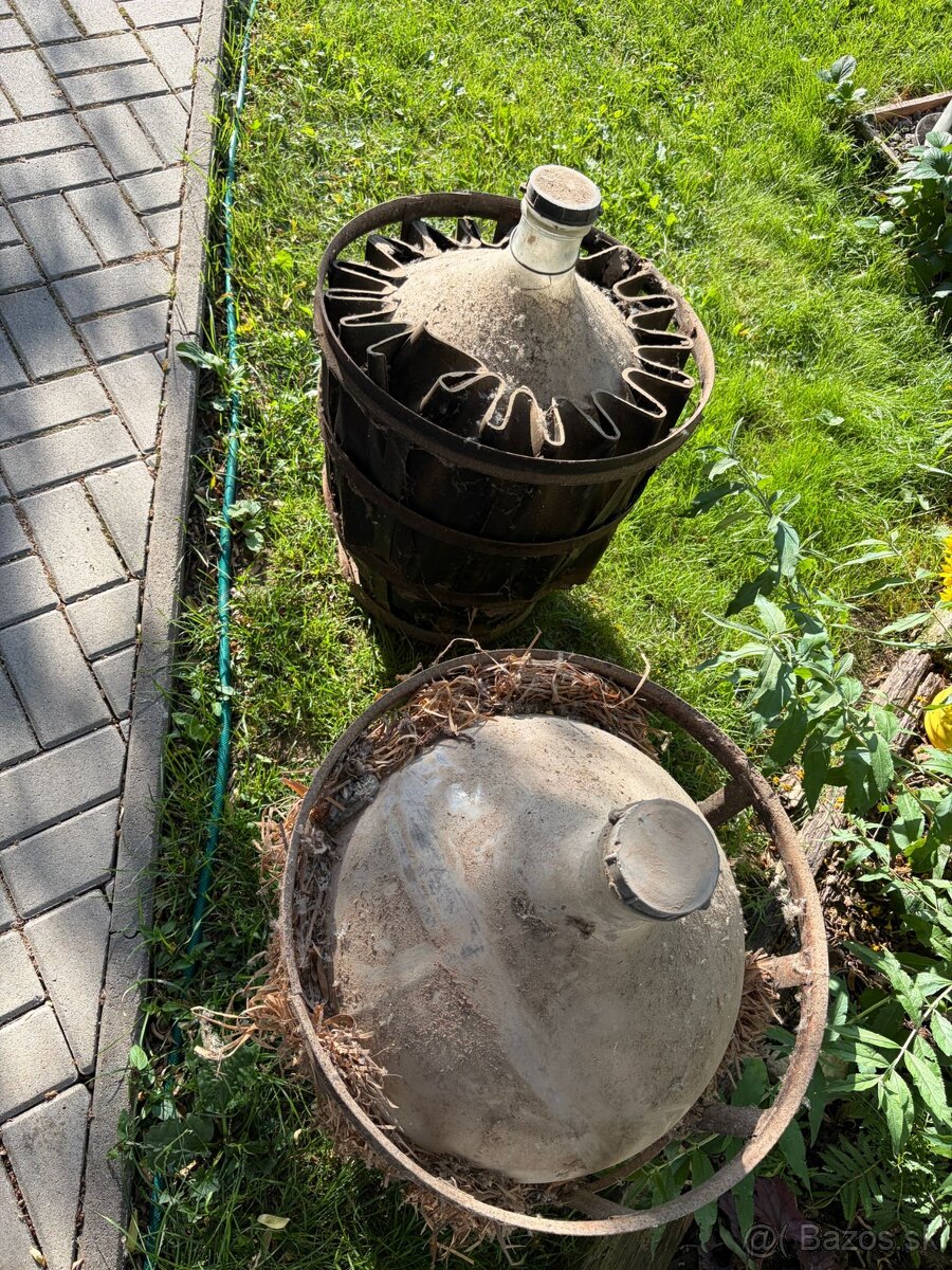 Predám 50l sklenené fľaše - 3