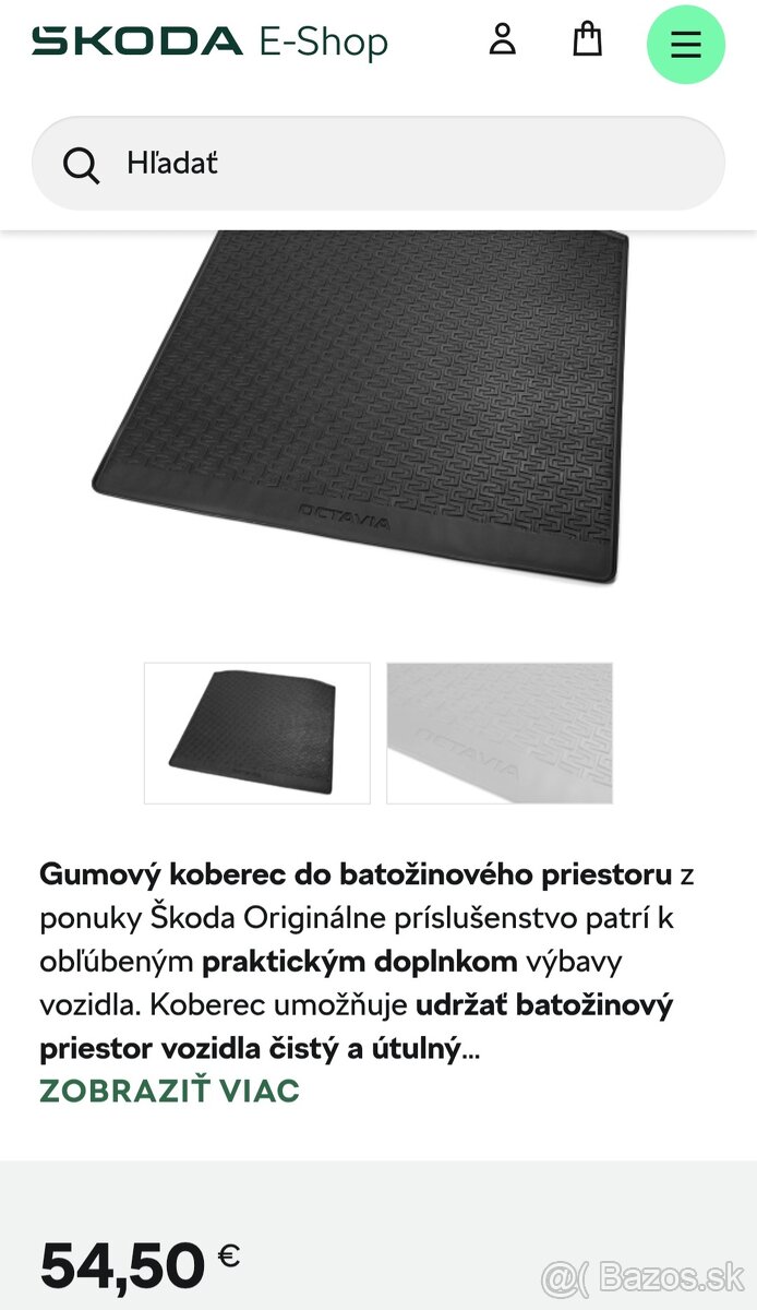 Orig.Gumená podložka,octavia 3 kombi - 3