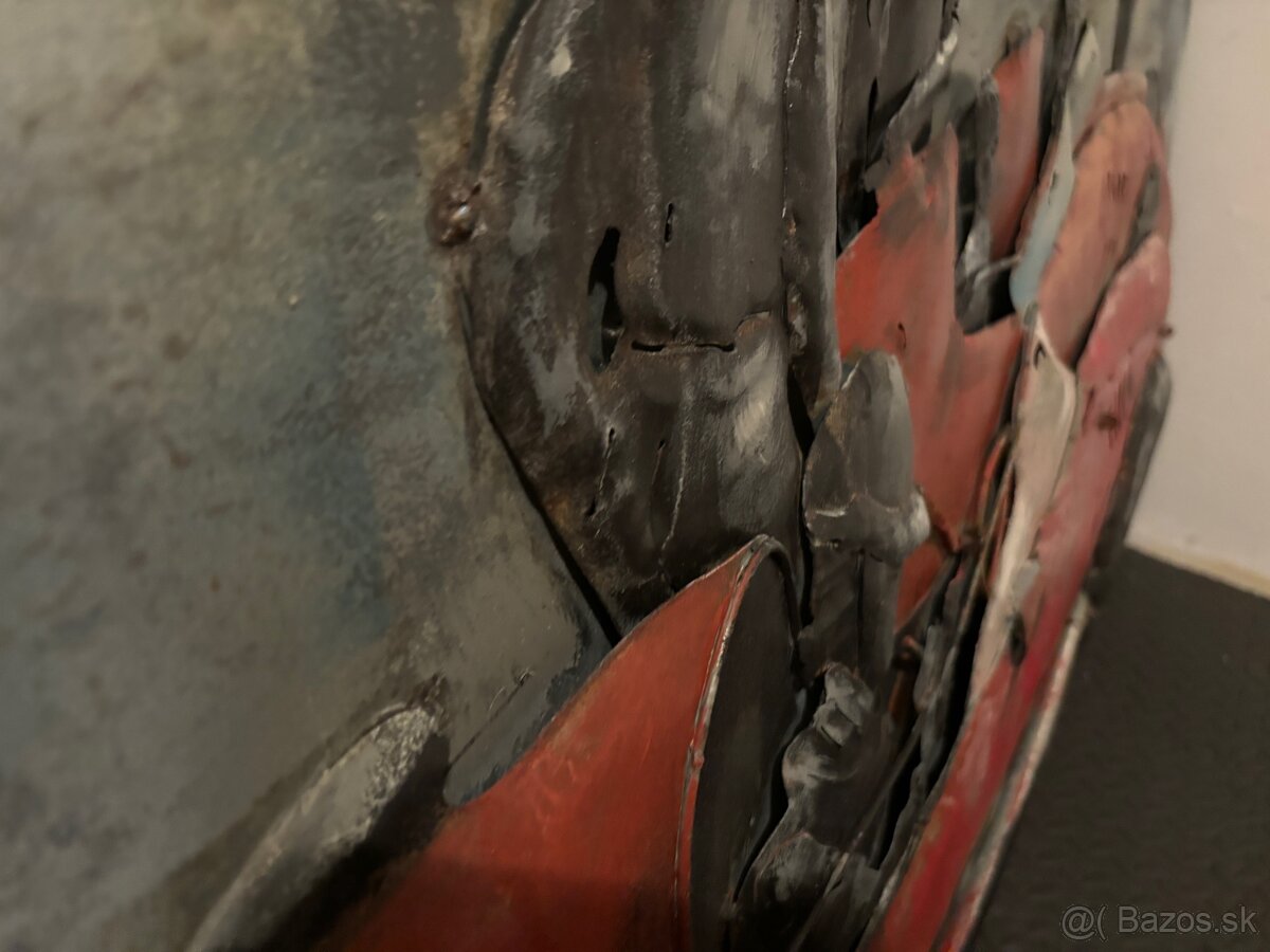 3D kovový obraz Monaco Ferrari 120x80cm - 3