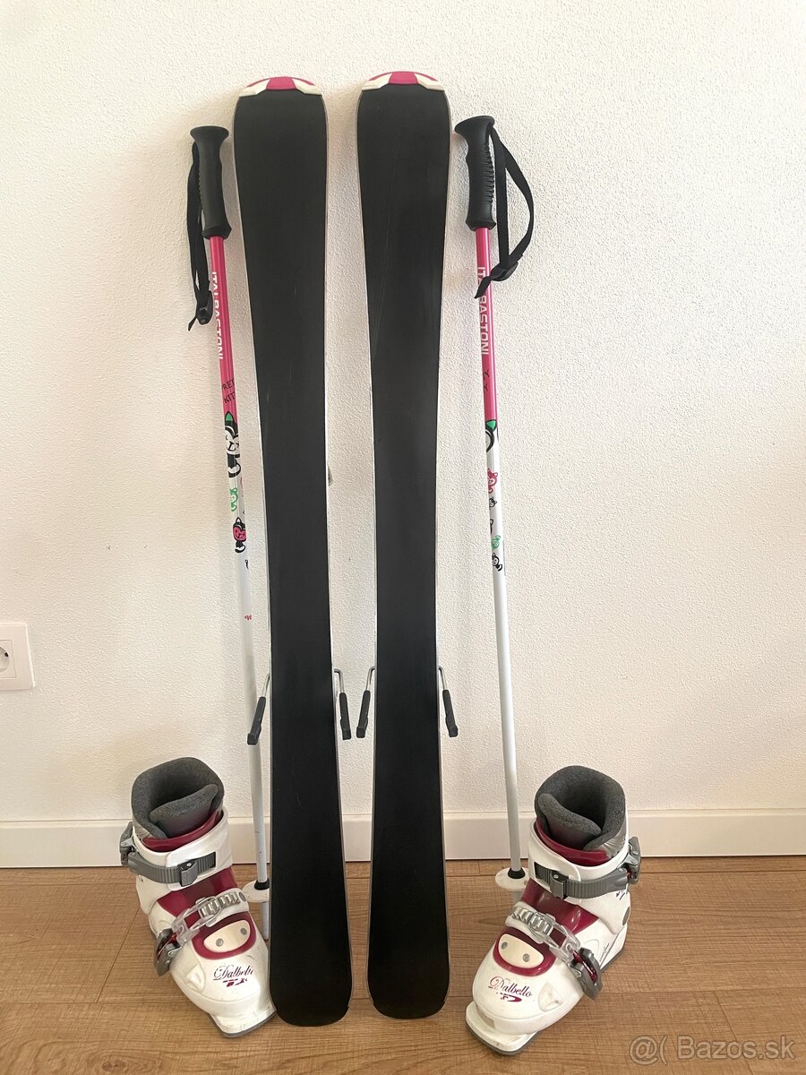 detske lyze 100cmm , lyziarky , palicky, viazanie - 3