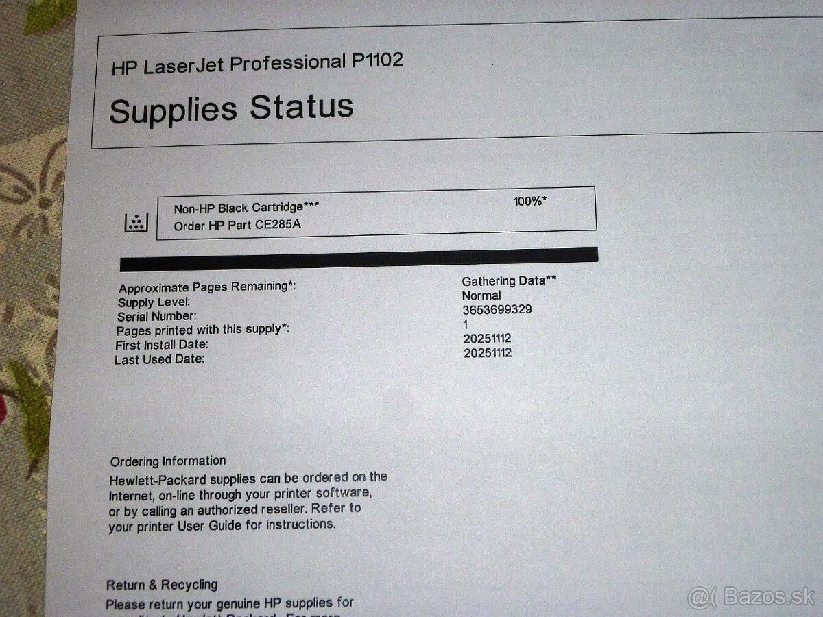 Predám tlačiareň HP LaserJet P1102 - 3