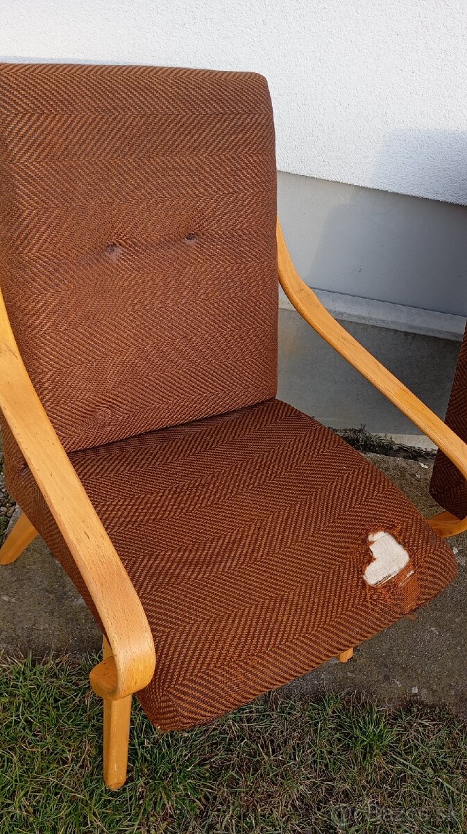 staré kreslá 2 kusy - 3