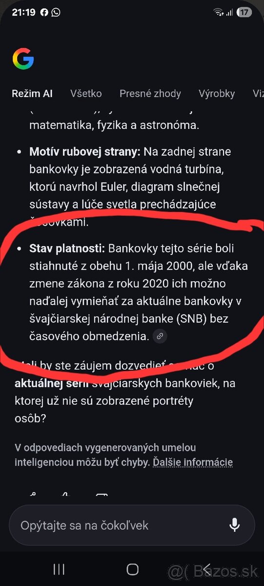 ŠVAJČIARSKE FRANKY - 3