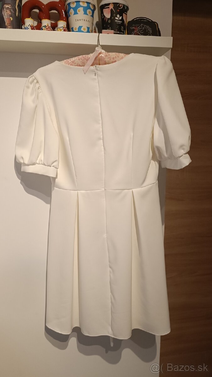 Biele svadobné šaty veľkosť 48 - 3