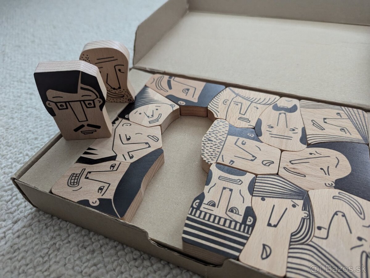 Drevené puzzle, skladačka, hlavolam - 3