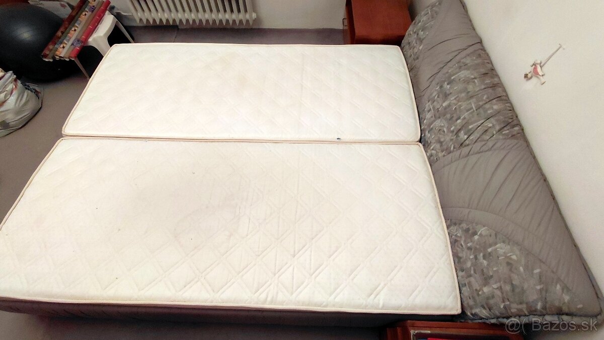 Manželská posteľ 160 x 200 s matracmi a uložným priestorom - 3