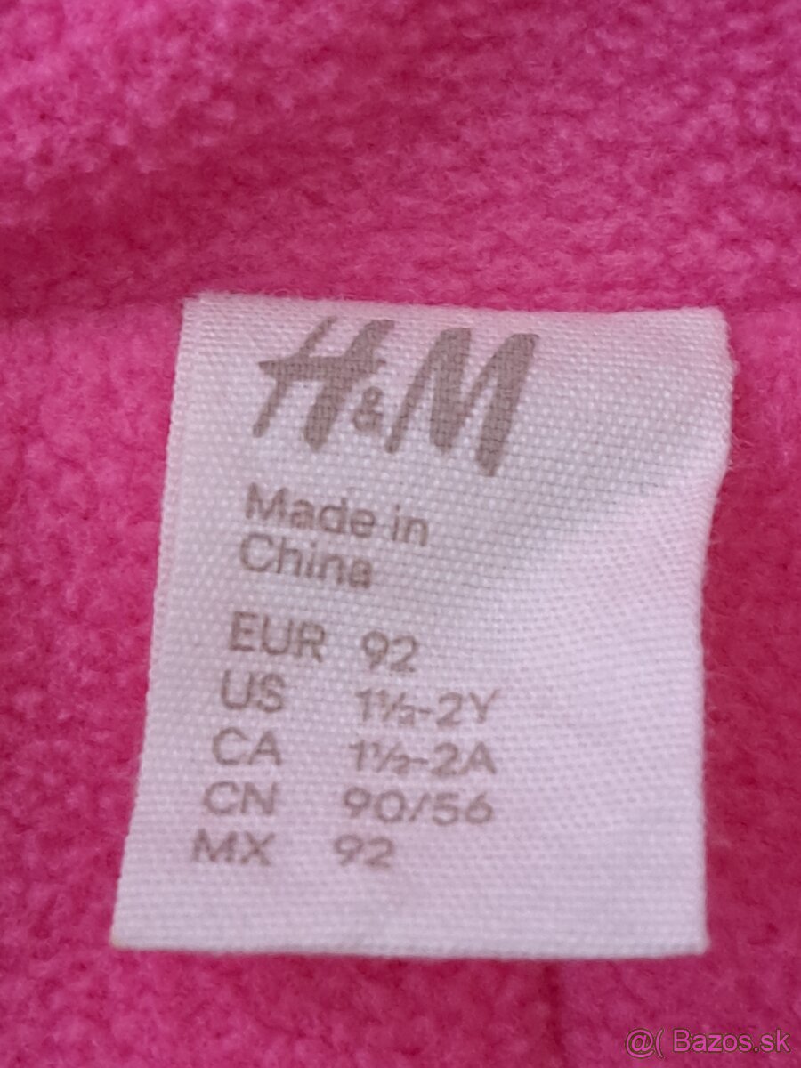 Zimný kvalitný overal zn. HM velkost 92 - 3