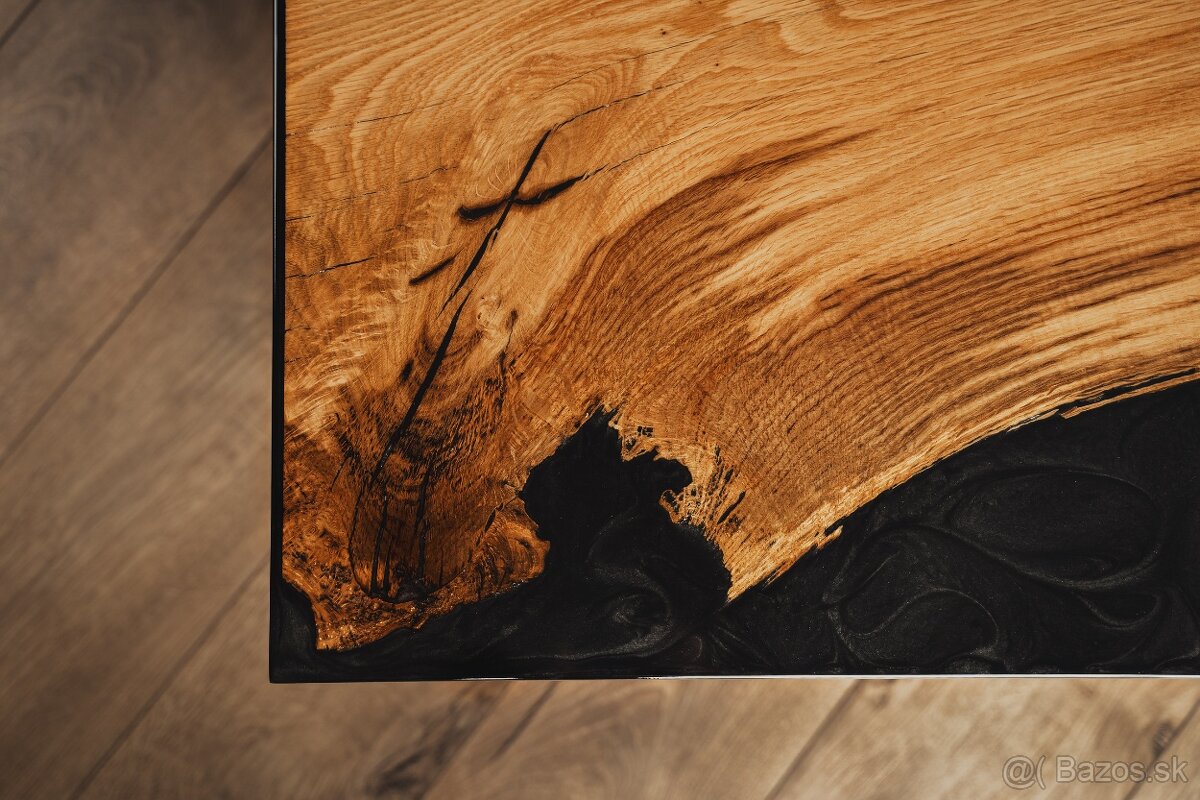 Dubovy epoxidovy stolik - 3