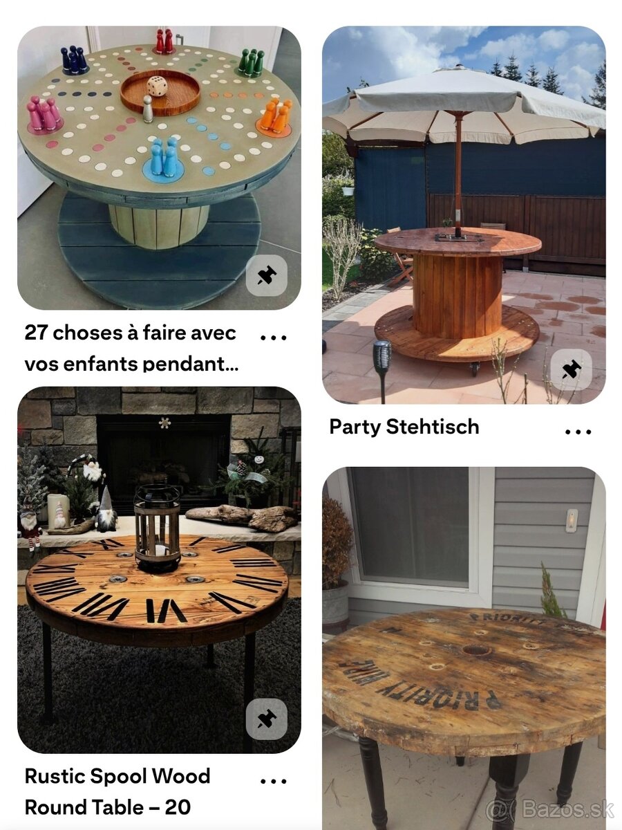Drevene cievky, stoly, bubne, stoly na zahradu - 3