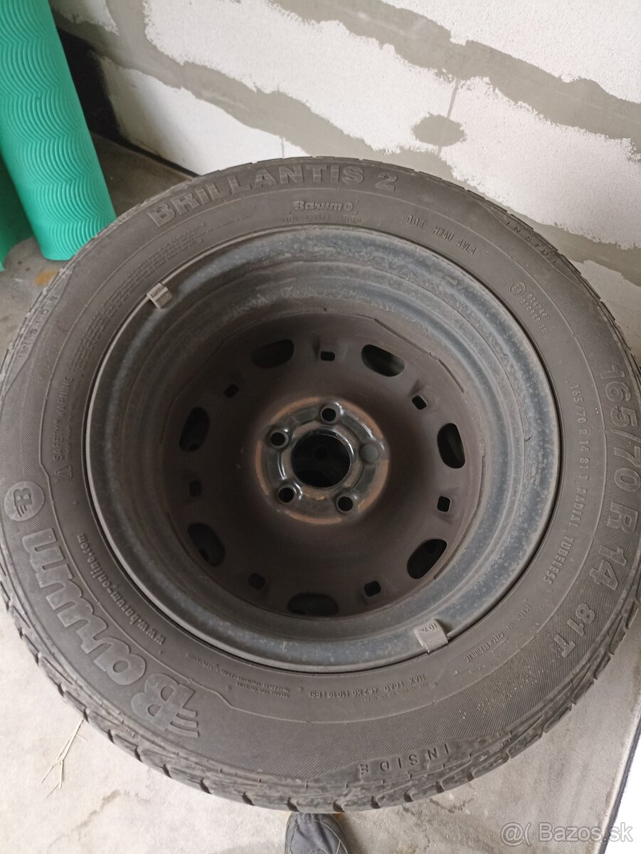 Plechové disky 4ks 5x100 14" - 3