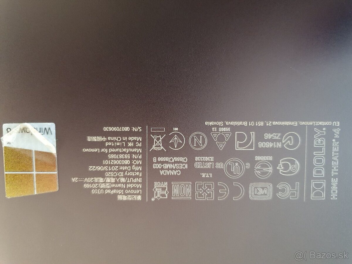 Lenovo u310 na diely - 3