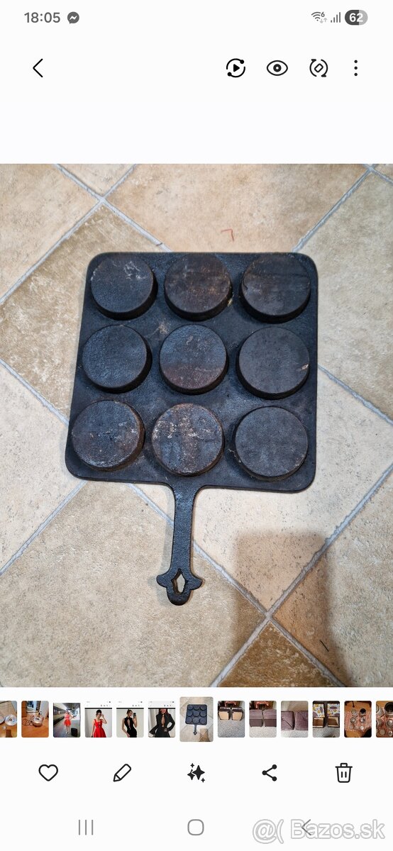 Starozitna liatinova panvica - 3