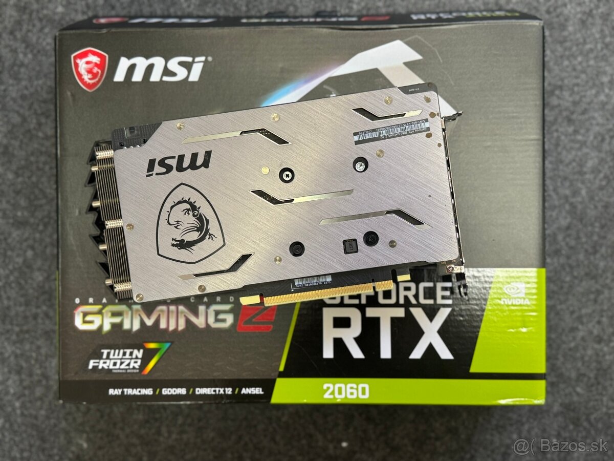 🔥 Predám grafickú kartu MSI GeForce RTX 2060 GAMING Z 6GB - 3