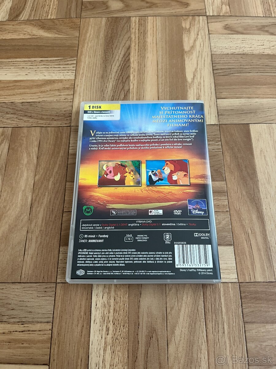 • Na predaj DVD animovaný film Leví kráľ • - 3