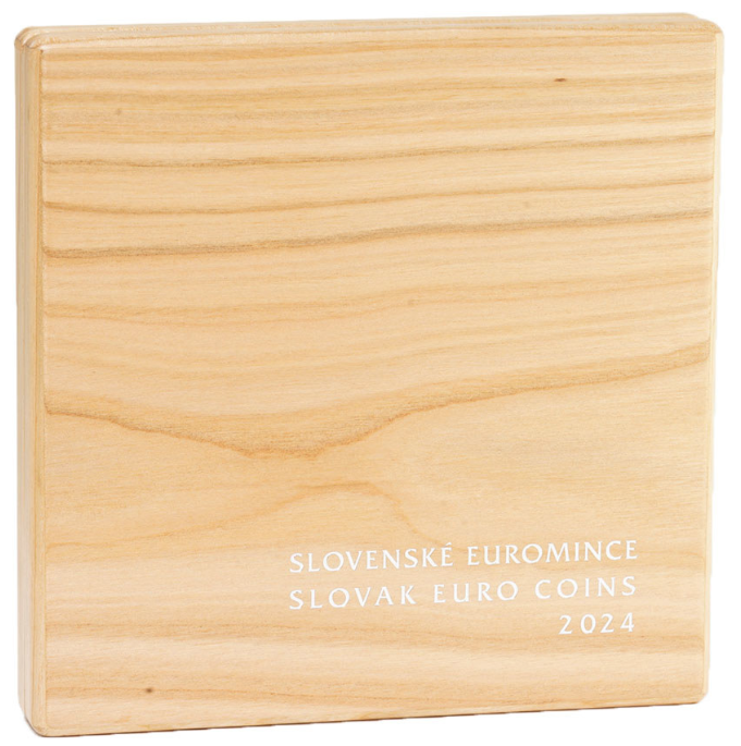 Súbor mincí SR (2024) proof like v drevenej kazete - 3
