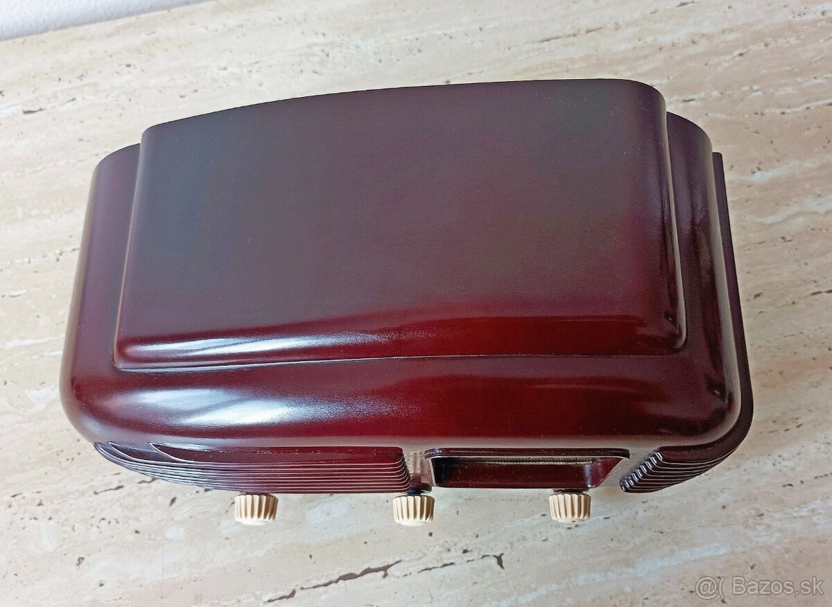 Art Deco starožitné rádio Talisman, krásný stav, plně funkčn - 3