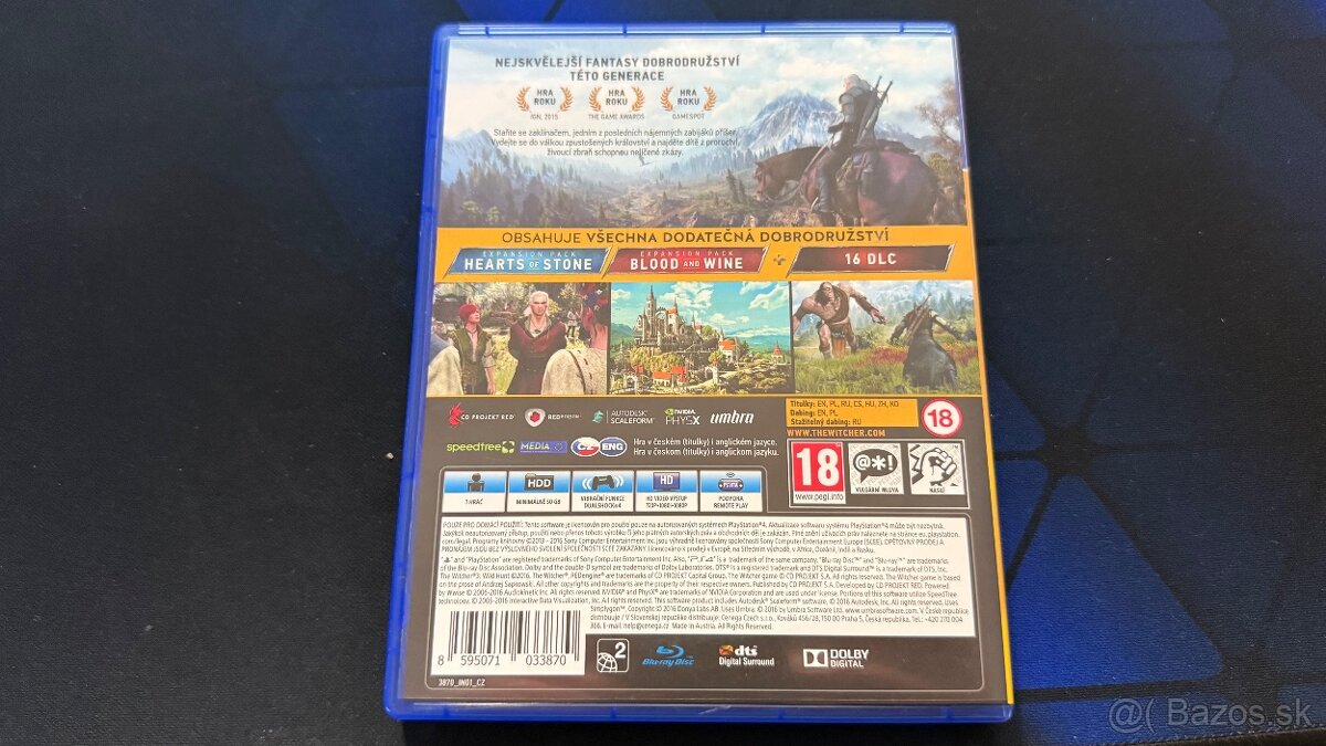 🎮 Zaklínač 3: Divoký hon – Edícia Hra roku PS4, bezch.stav - 3