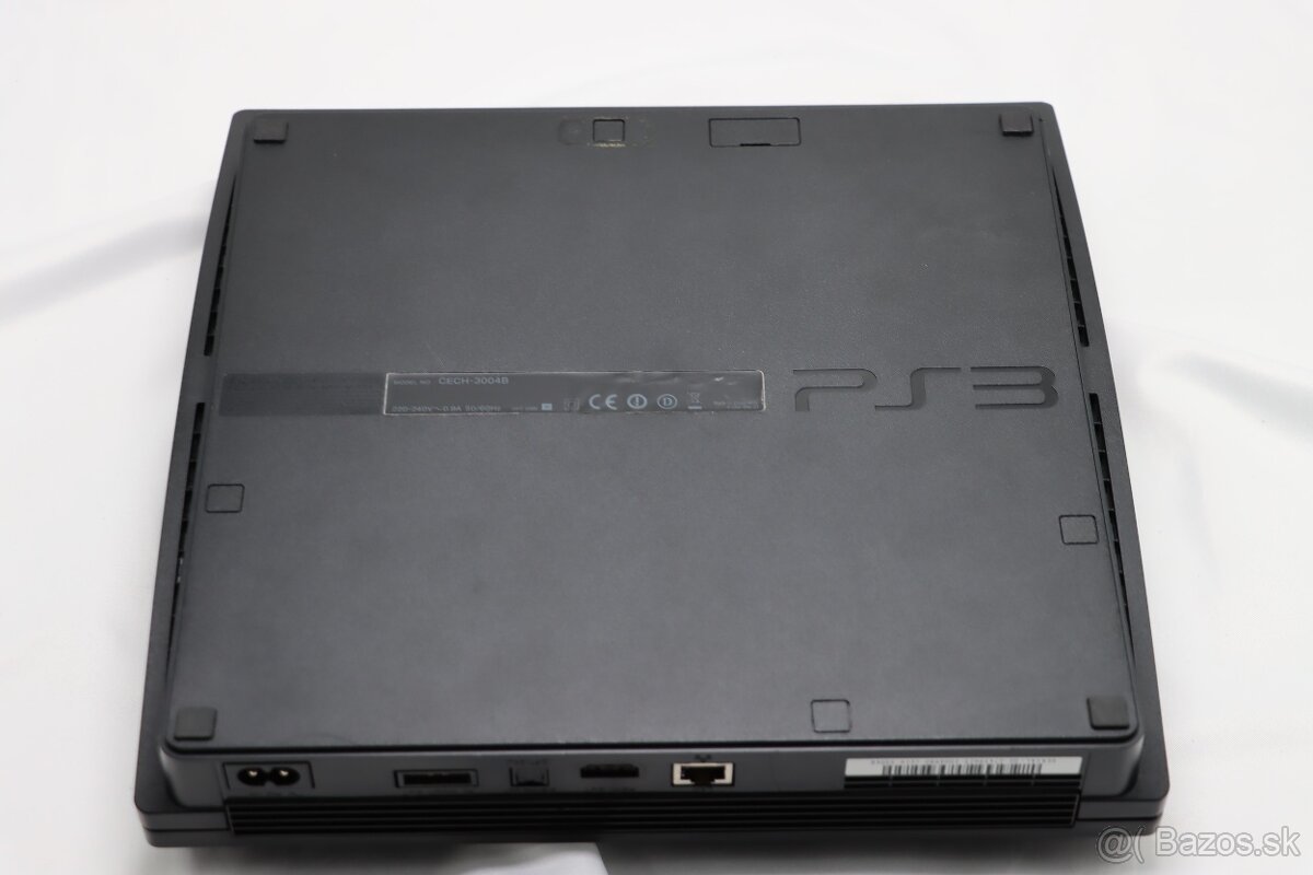 PS3 Slim CECH-3004B 320GB + originál ovládač + káble - 3