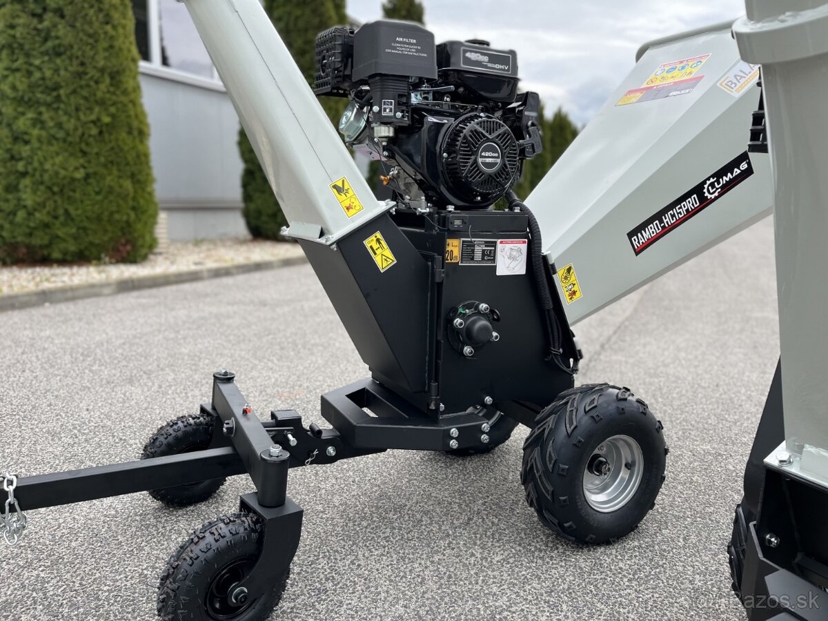 Prenájom štiepkovača LUMAG RAMBO HC15PRO - 3