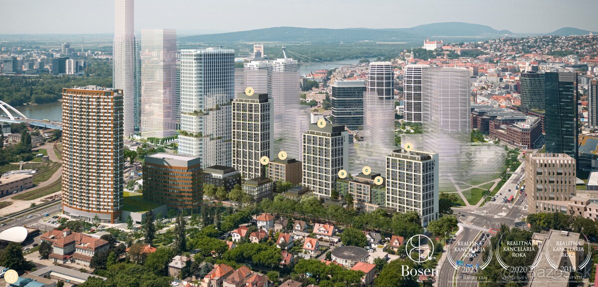 BOSEN | 2- izbový byt v prémiovom projekte DownTown Yards, B - 3