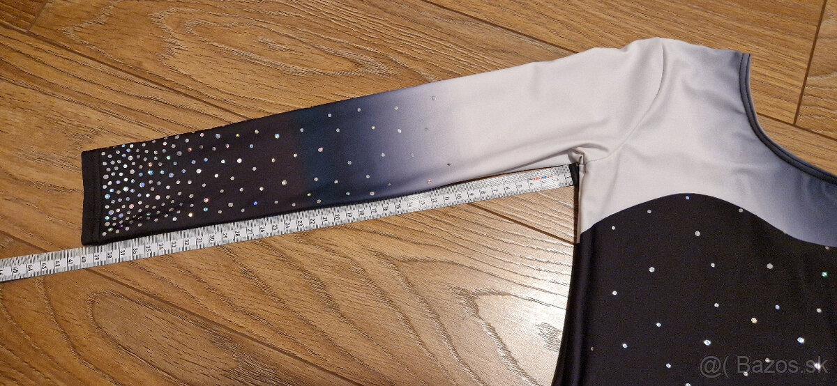 Kraso šaty dievčenské, čierno-biele - 3