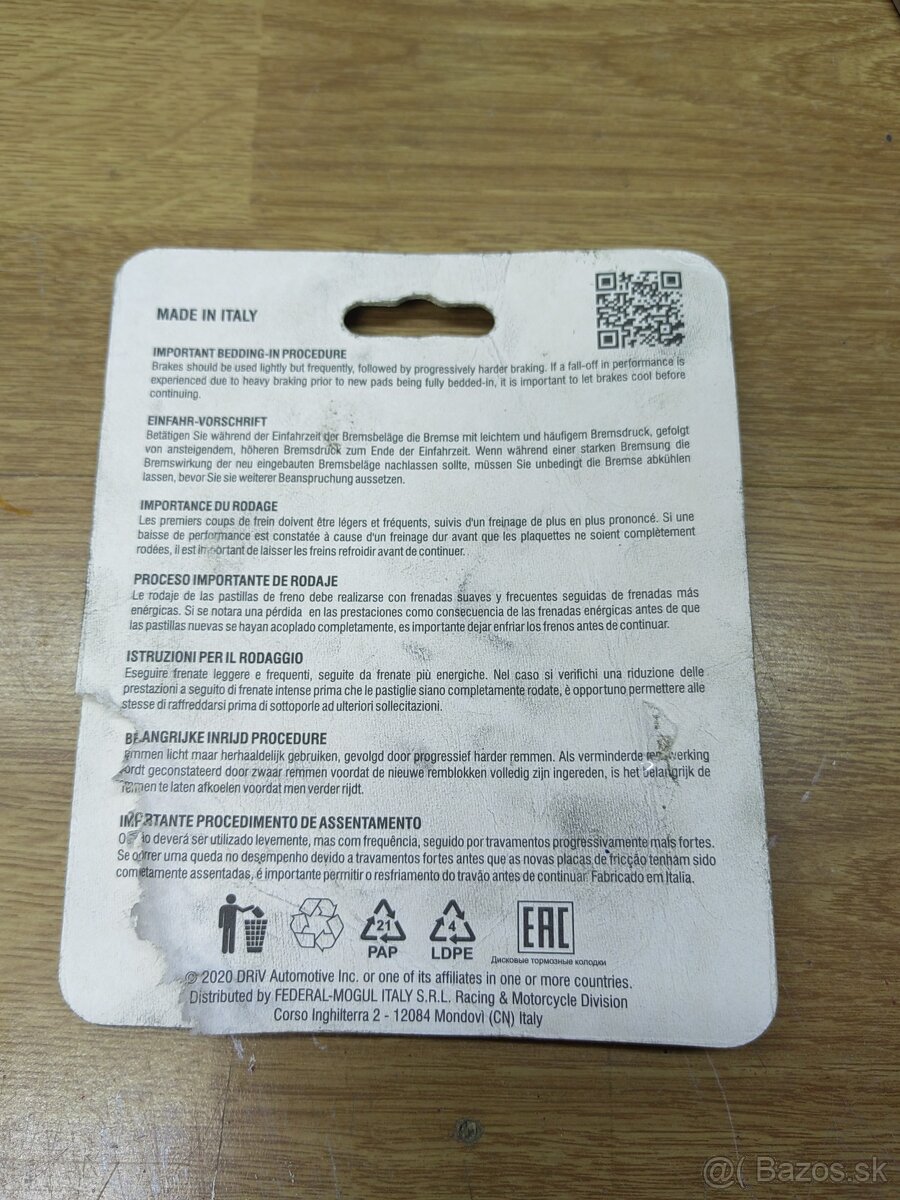 Brzdové doštičky FERODO - 3