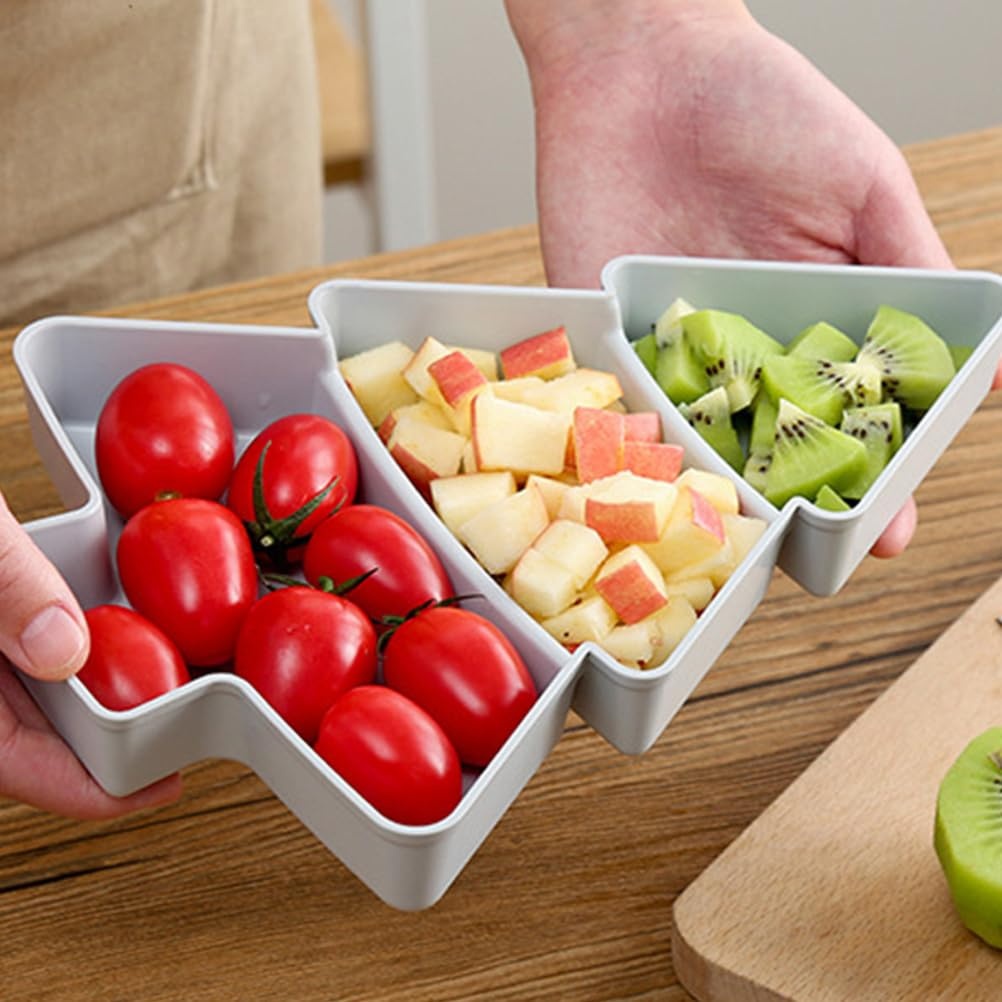 Taniere súprava čipsov a namáčania 3 priehradkové plastové - 3