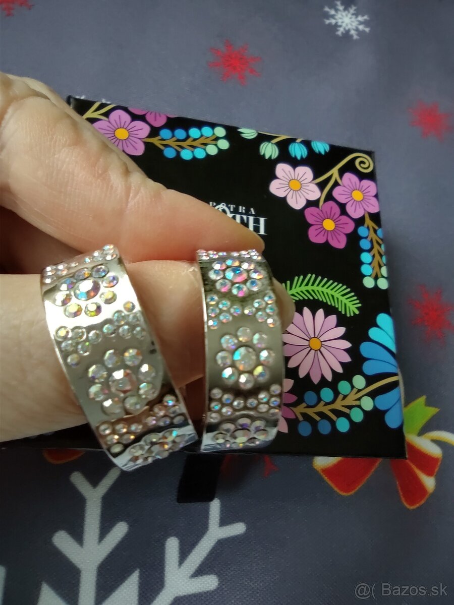 Zľava 15 eur+poštovné grátis - trblietavé náušnice P. Toth - 3