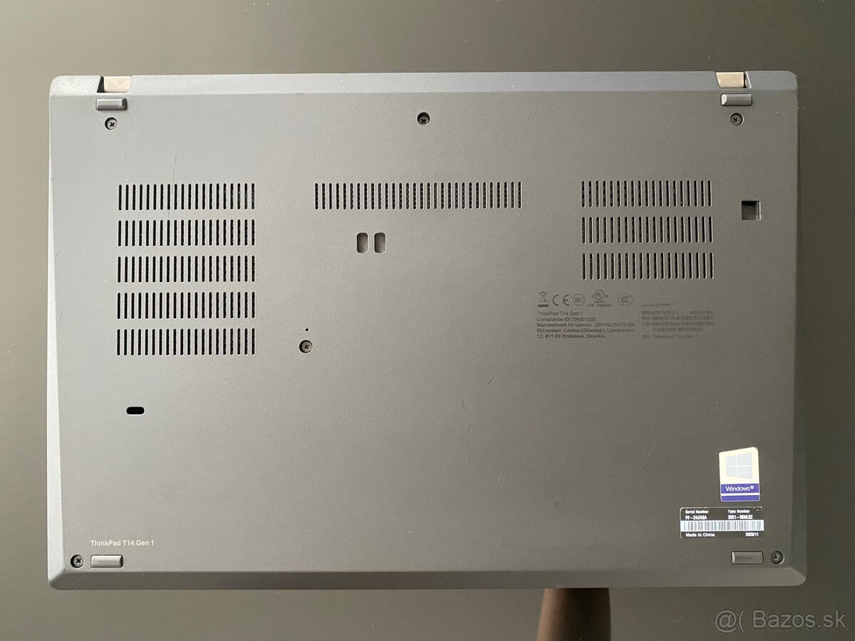 Lenovo T14 gen 1- 16GB RAM, 256GB SSD, CPU i5 vPRO - 3