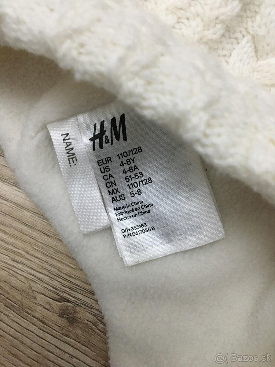 Zimná čiapka H&M veľkosť 110 - 3