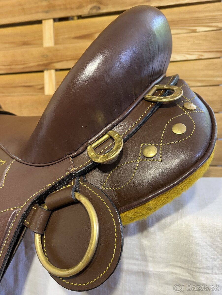 Australské sedlo s hruškou hnědé - 3