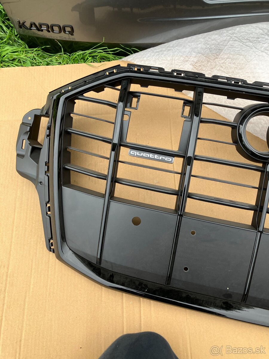 maska mrizka grill audi q7 20- cerna - 3