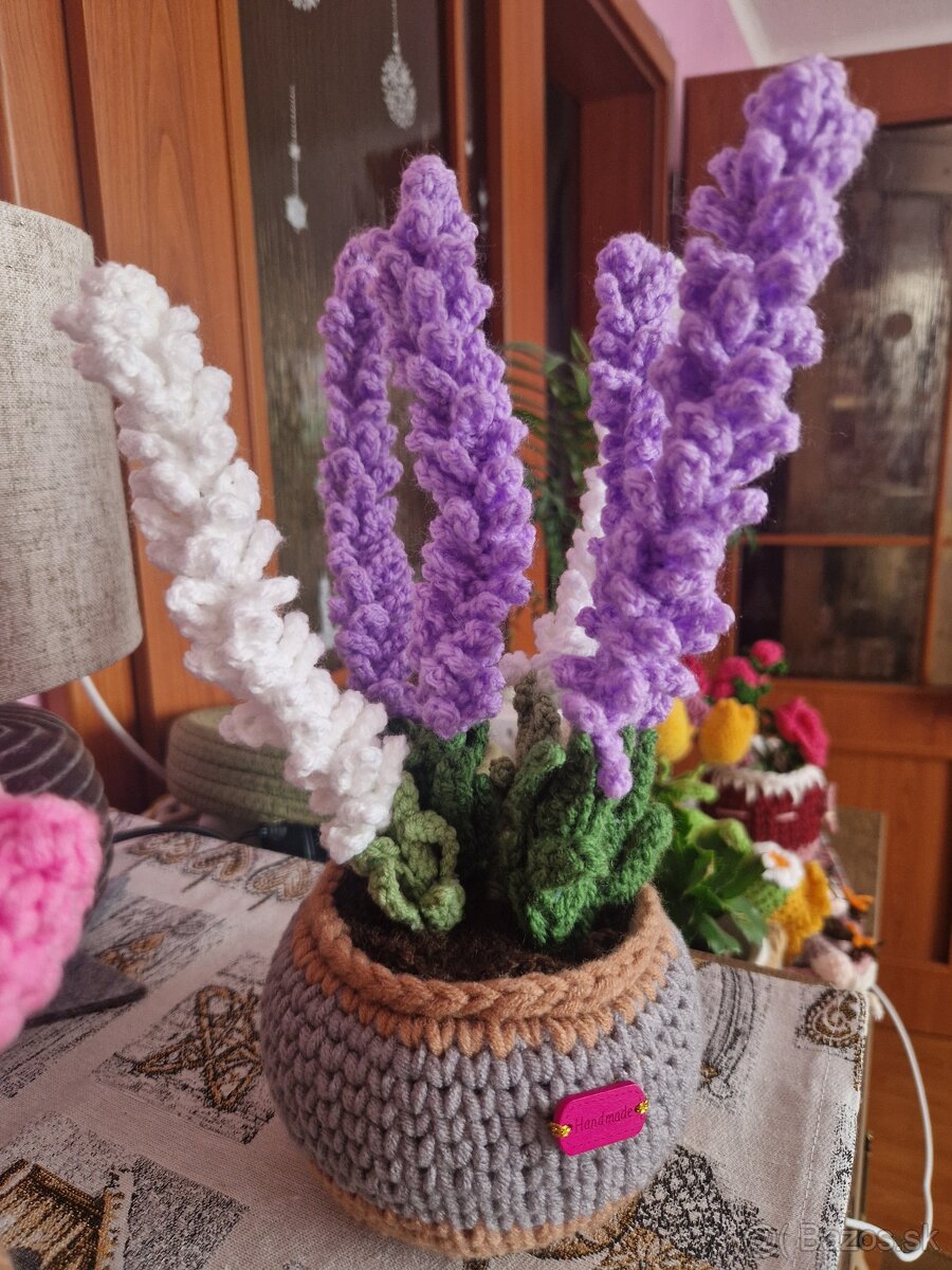 Ručne háčkované kvety, košíčky a dekorácie 🌹🌷🧶🧵 - 3