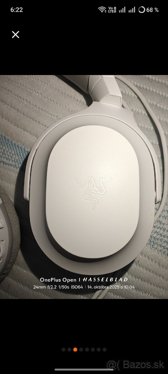 Herné slúchadlá Razer Barracuda X (2022) - Mercury White - 3