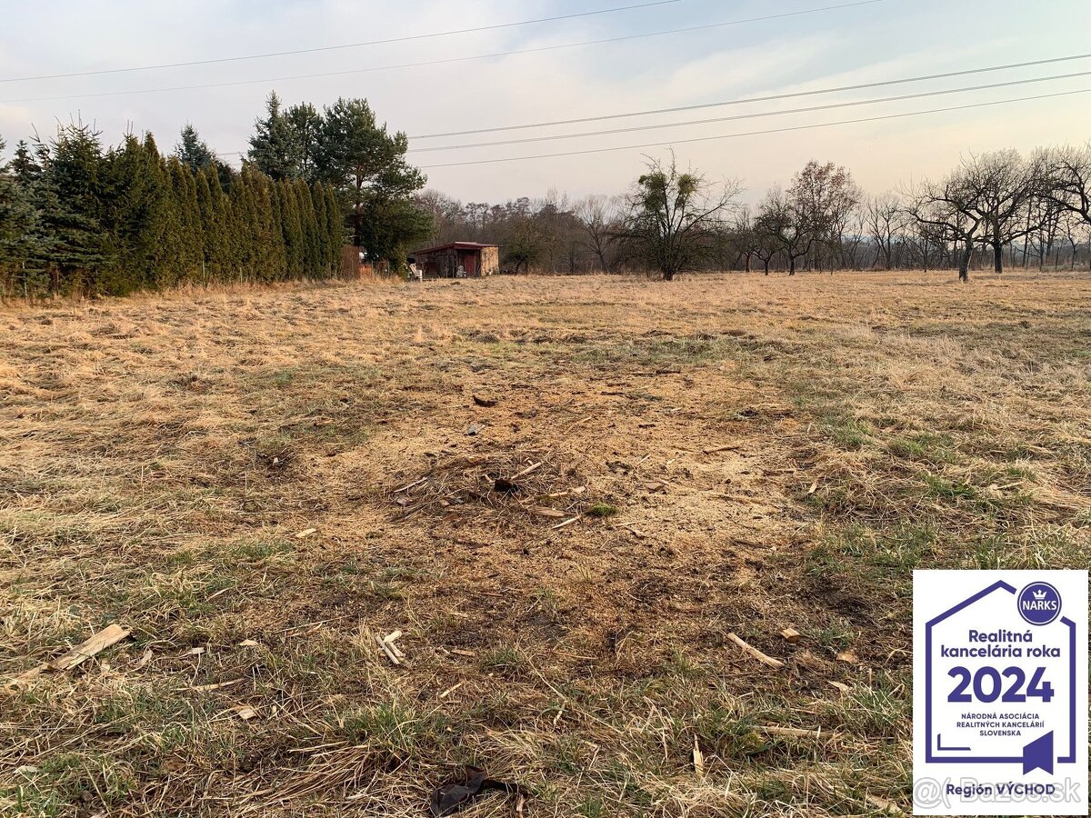 Slnečný pozemok - 17 árov v obci Nižná Kamenica - 3