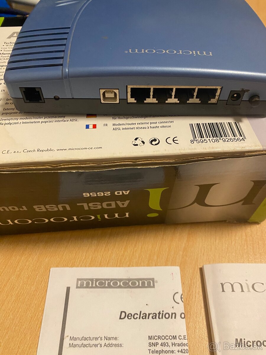 Microcom ADSL USB router AD 2656 - 3