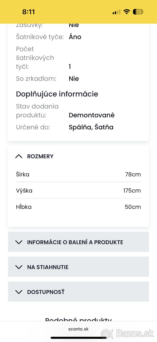 Šatníková skriňa - 3